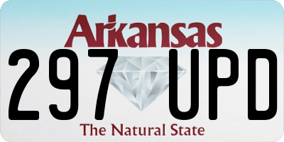 AR license plate 297UPD