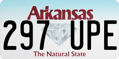 AR license plate 297UPE