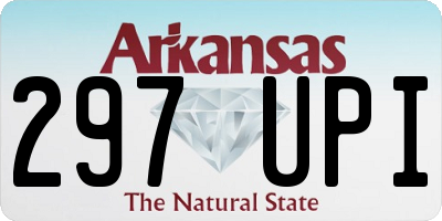 AR license plate 297UPI