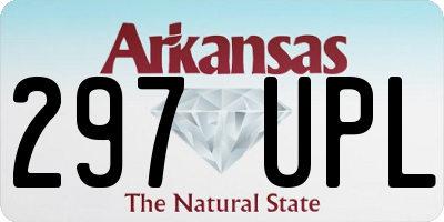 AR license plate 297UPL
