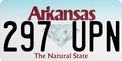AR license plate 297UPN