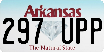 AR license plate 297UPP