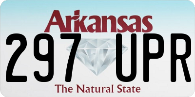 AR license plate 297UPR