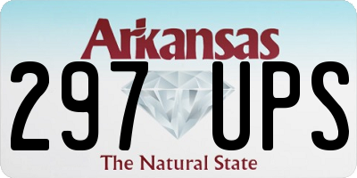 AR license plate 297UPS