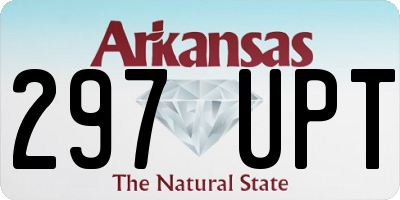 AR license plate 297UPT