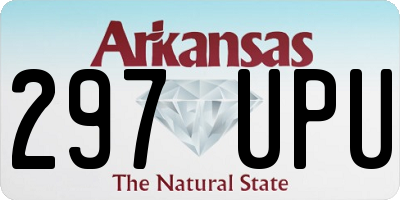 AR license plate 297UPU