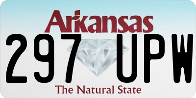 AR license plate 297UPW