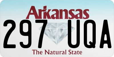 AR license plate 297UQA