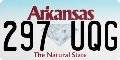 AR license plate 297UQG
