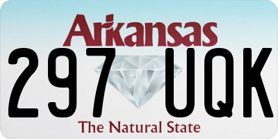 AR license plate 297UQK