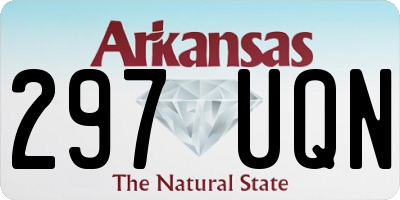 AR license plate 297UQN