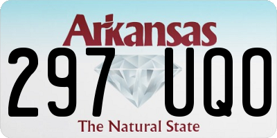AR license plate 297UQO