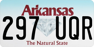 AR license plate 297UQR