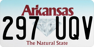 AR license plate 297UQV
