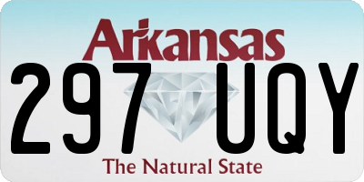 AR license plate 297UQY