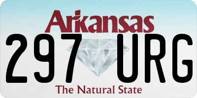 AR license plate 297URG