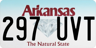 AR license plate 297UVT