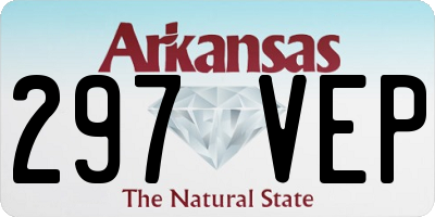 AR license plate 297VEP