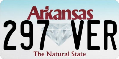 AR license plate 297VER