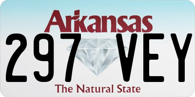 AR license plate 297VEY
