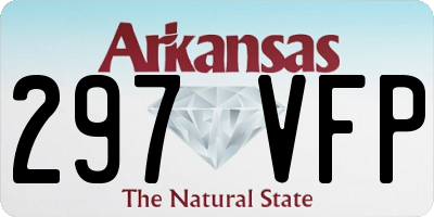 AR license plate 297VFP