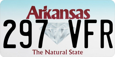 AR license plate 297VFR