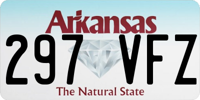 AR license plate 297VFZ