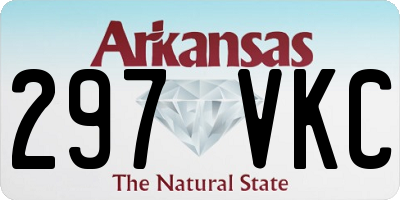 AR license plate 297VKC