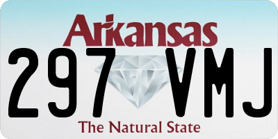 AR license plate 297VMJ