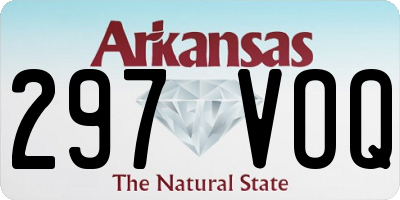 AR license plate 297VOQ