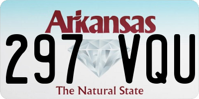 AR license plate 297VQU