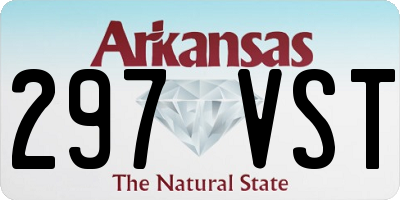AR license plate 297VST