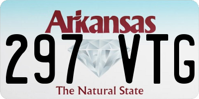AR license plate 297VTG