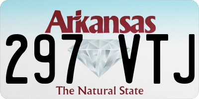 AR license plate 297VTJ