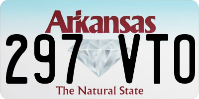 AR license plate 297VTO