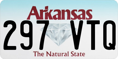 AR license plate 297VTQ
