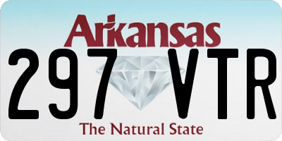 AR license plate 297VTR
