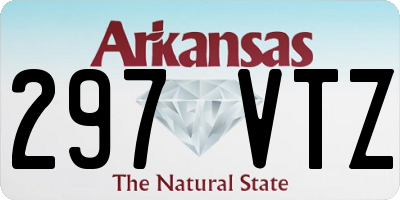 AR license plate 297VTZ