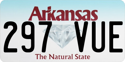 AR license plate 297VUE