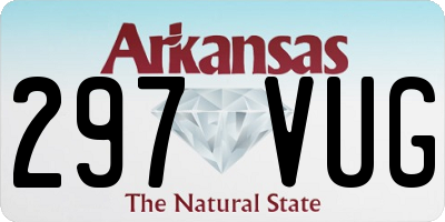 AR license plate 297VUG