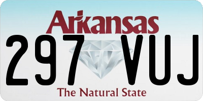 AR license plate 297VUJ