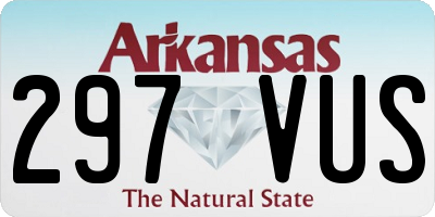 AR license plate 297VUS