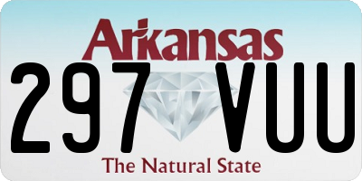 AR license plate 297VUU