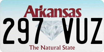 AR license plate 297VUZ