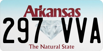 AR license plate 297VVA