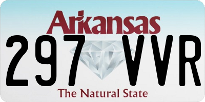 AR license plate 297VVR