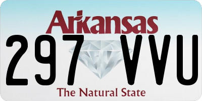 AR license plate 297VVU