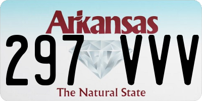 AR license plate 297VVV