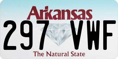AR license plate 297VWF
