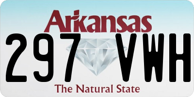 AR license plate 297VWH
